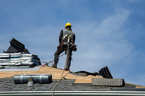 Professional Roofing technician working in Brea, CA